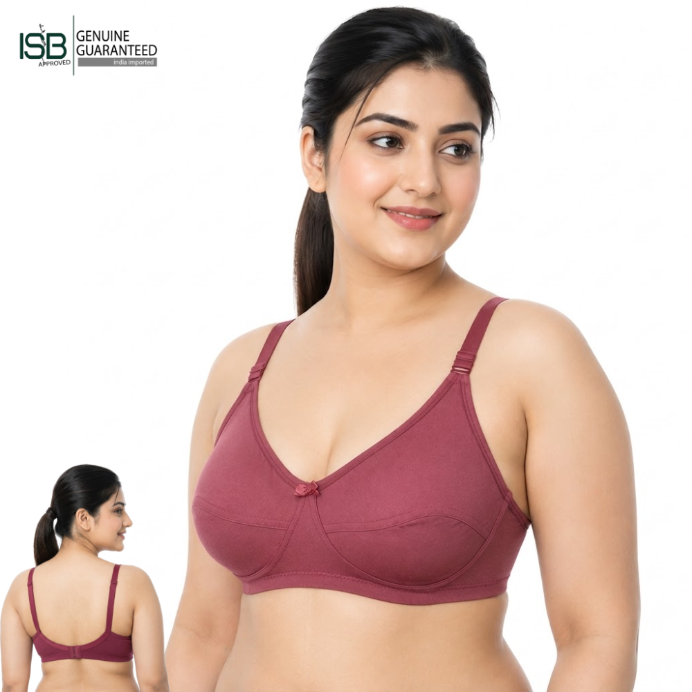 GUDDI FOURWAY BRA (Cup C) 4-Way Stretch Support | Indian Imported | Firm Shape &amp; Daily Comfort | Indian Imported | ISB Approved Genuine Guaranteed | IB260221992