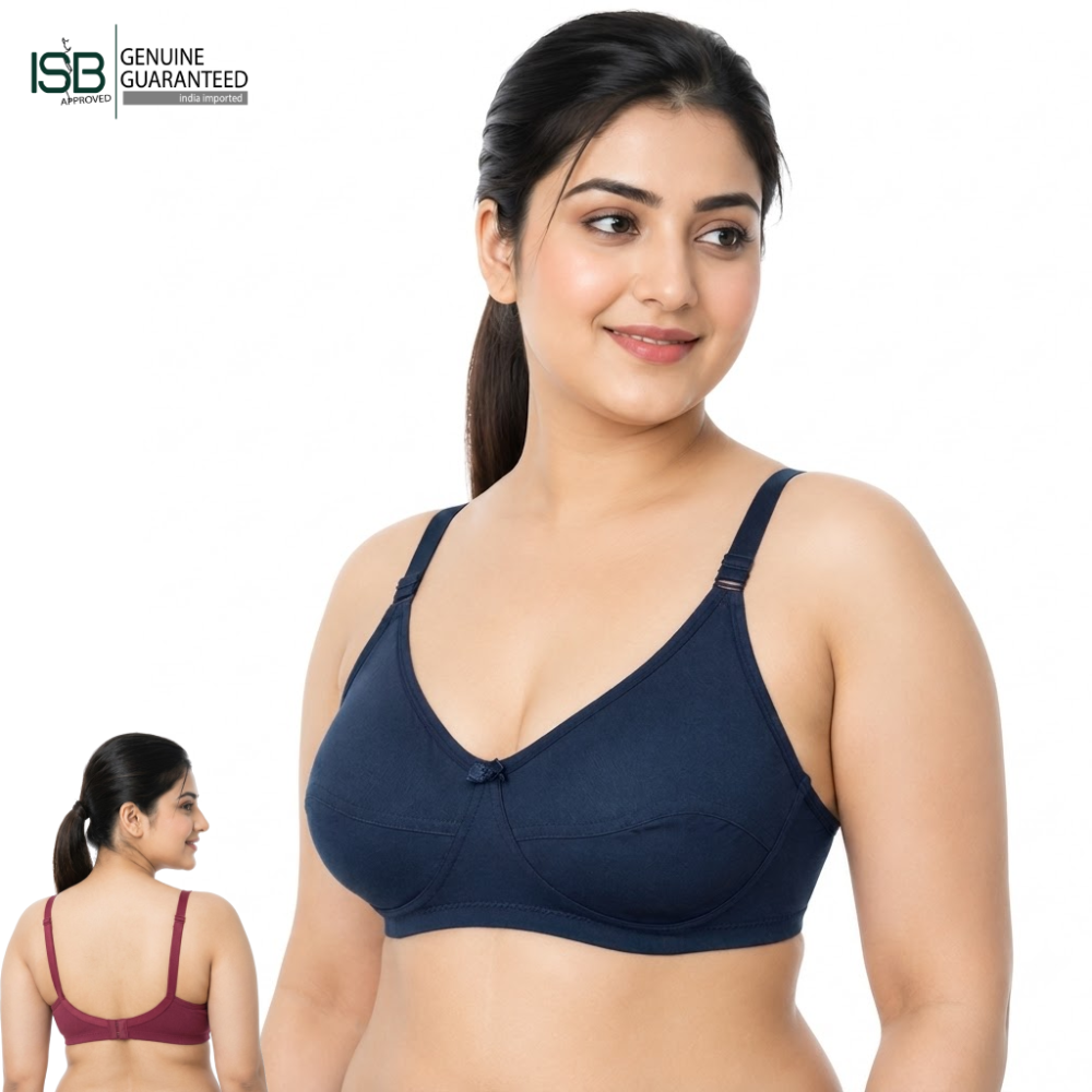 GUDDI FOURWAY BRA (Cup C) 4-Way Stretch Support | Indian Imported | Firm Shape &amp; Daily Comfort | Indian Imported | ISB Approved Genuine Guaranteed | IB260221992