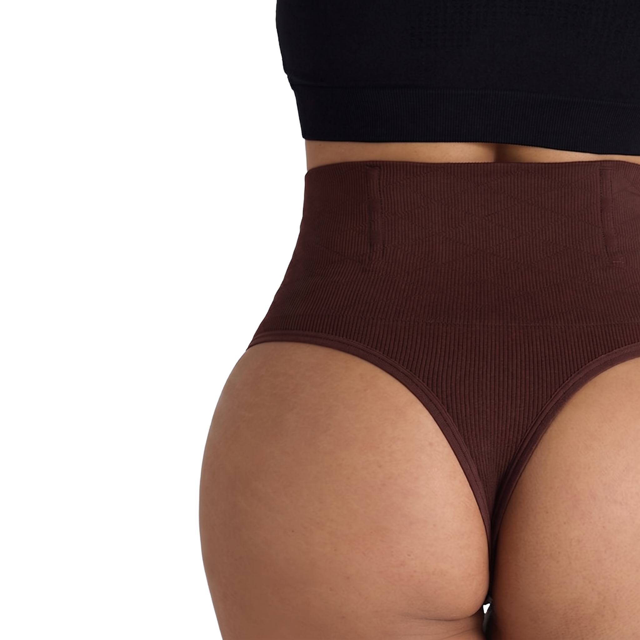 Plus Size Seamless Mid-Waist Shaping Pants (T-Shape Edition) Belly Support | Hip Shaping | Smooth Yoga & Daily Comfort | ISHR260509A116