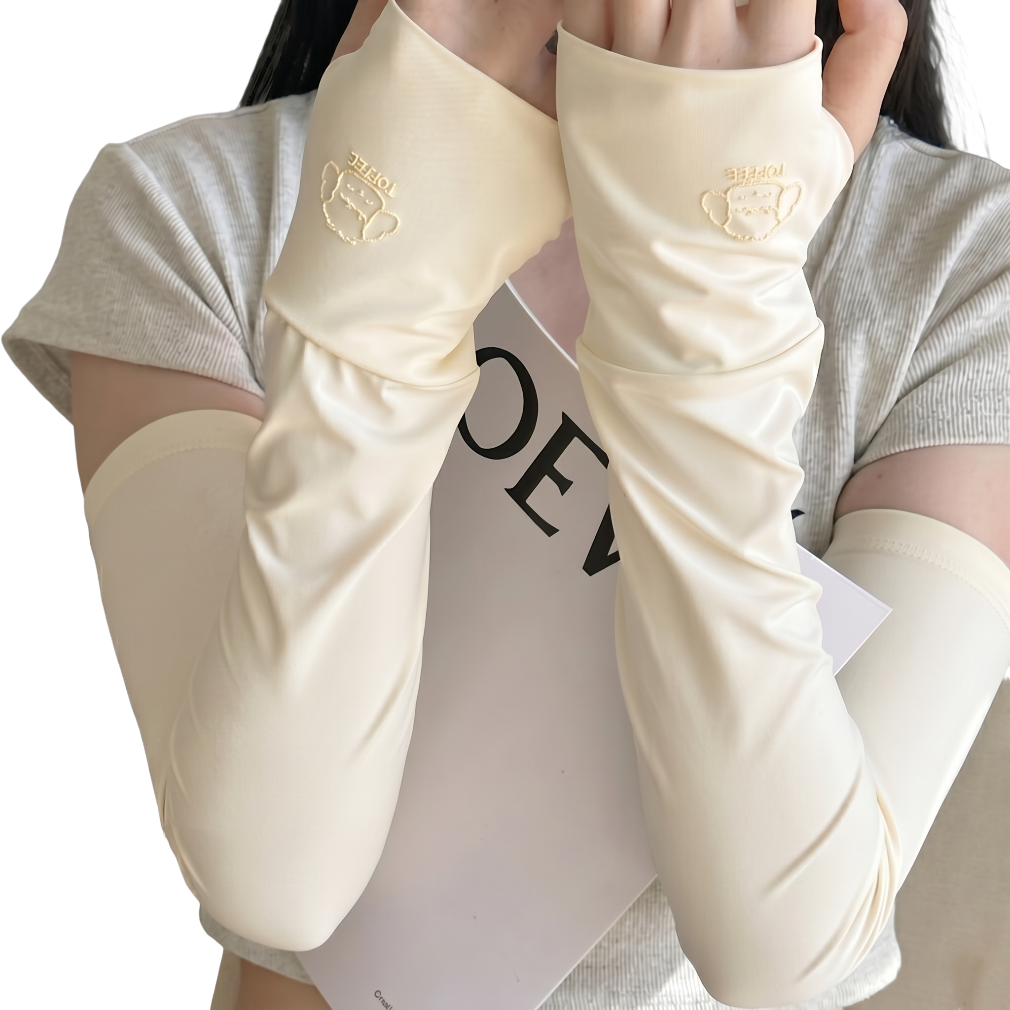 Ice Silk Sun Protection Sleeves (Loose Edition) UV Protection | Cooling Comfort | Driving & Cycling Ready | ISLE260503A104