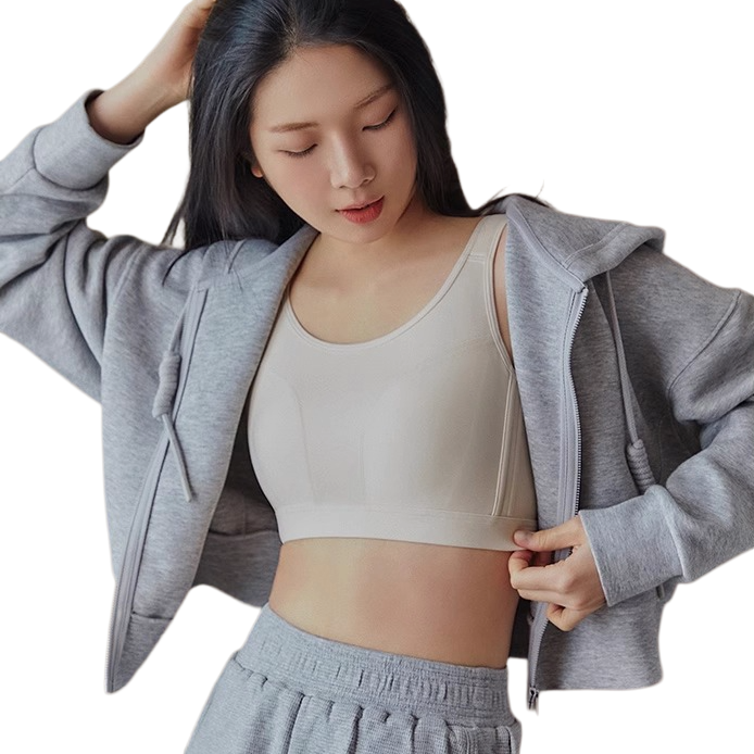 VIMA Shockproof Wire-Free Support Bra (Lightweight Edition) | Cup B/C | 4 Hook | Anti-Running Support | Adjustable Fit | Summer Light Comfort | CB260425A085