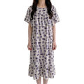 Cotton Silk Cute Anti-Bump Dress (Large Size Edition) Short Sleeve | Spring–Autumn &amp; Summer Wear | Thin &amp; Breathable Comfort | CLS260501A097