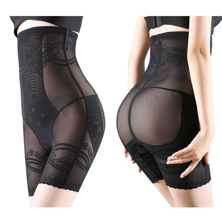 Ultra High Waist Body Shaping Pants (Plus Size Edition) Belly Control | Non-Curling Fit | Smooth Daily Shapewear | ISHR260507A108
