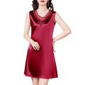 Mulberry Silk Camisole Nightgown (Summer Edition) Thin &amp; Breathable | Fashionable Home + Outer Wear | Smooth Premium Feel | ISNG260420A077