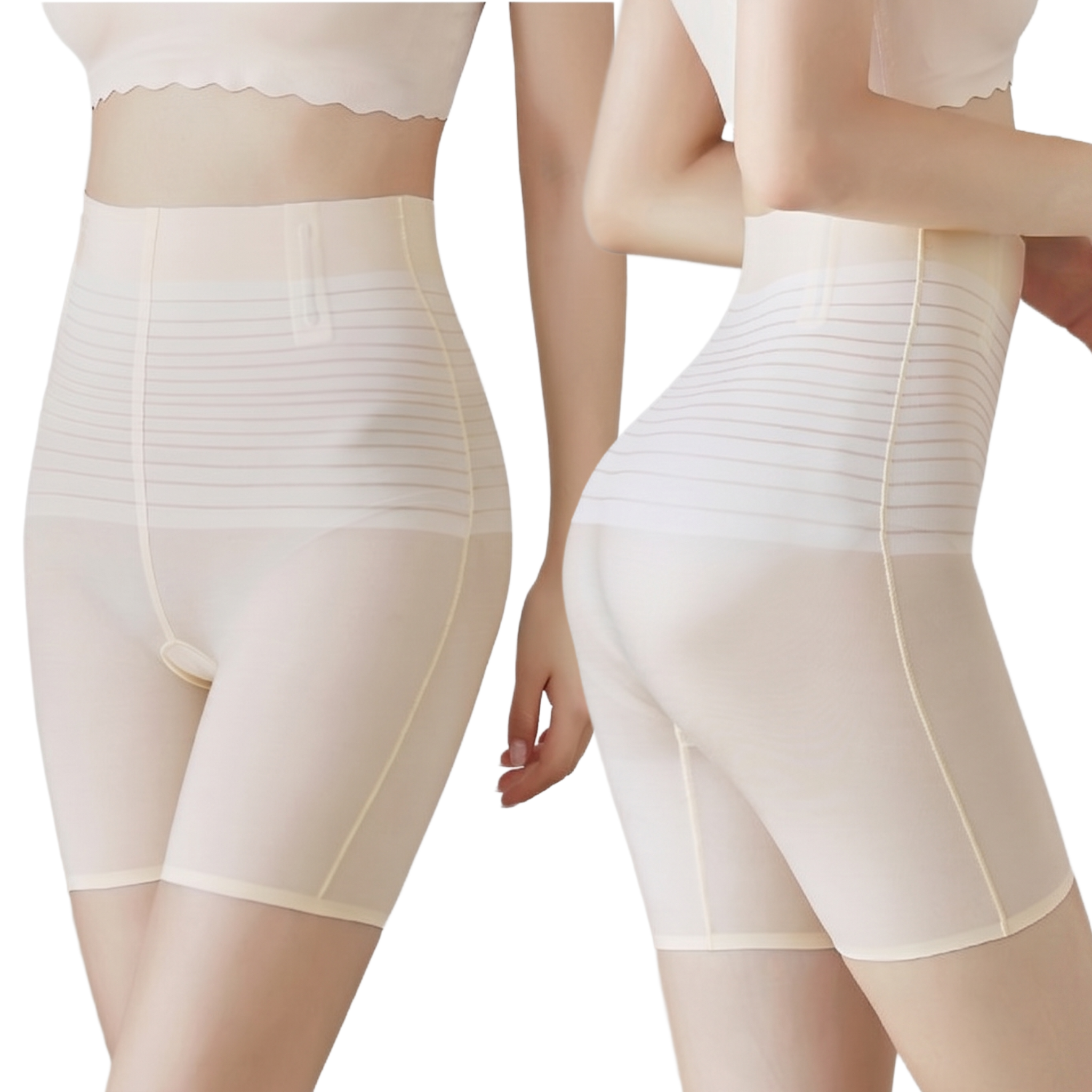 High Waist Shaping Shorts (Anti-Curling Edition) Lightweight Seamless Hip Lift | Belly Control | Bottoming Safety Pants | ISHR260519A129