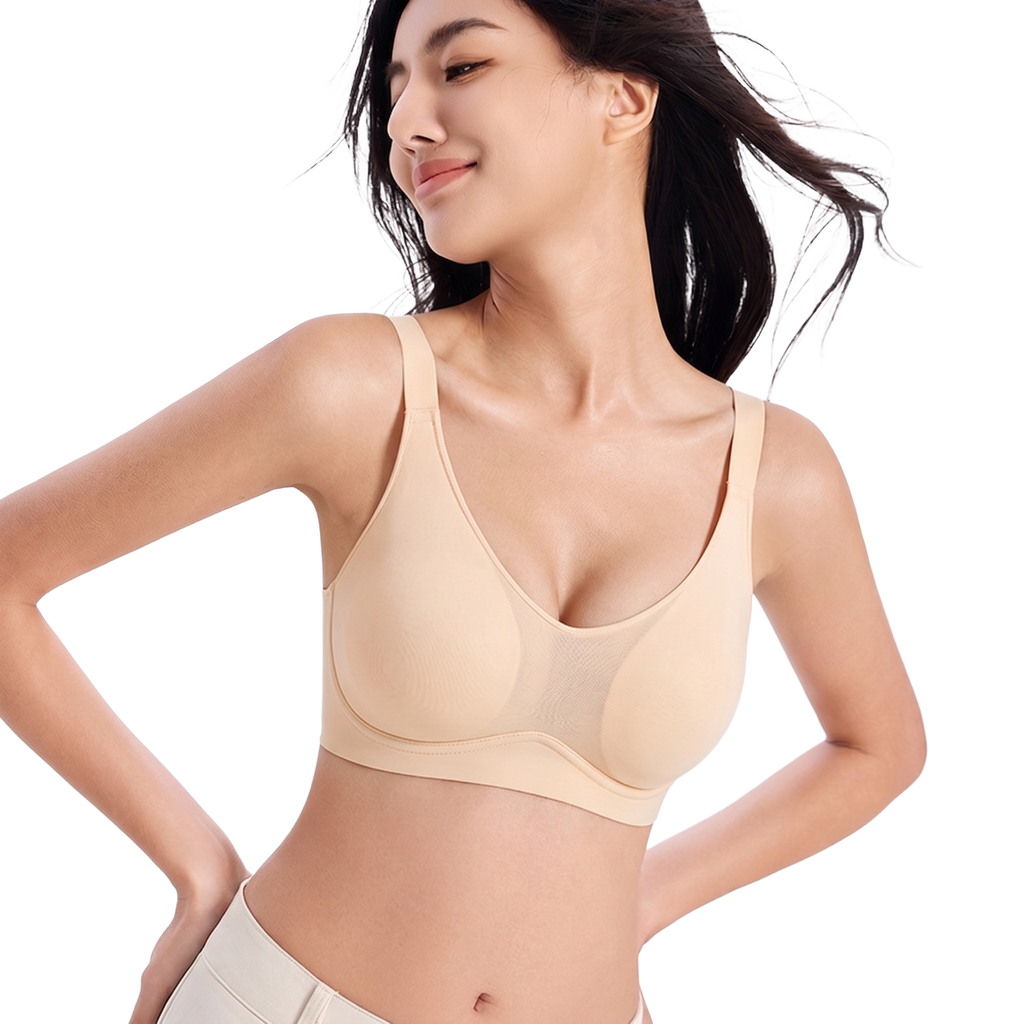 ANIE Plus-Size Beautiful Back Bra (Summer Thin Edition) | Cup C&nbsp; D | 3 Hook Push-Up Lift | Side Support | Anti-Sagging Breathable Comfort | CB260428A088