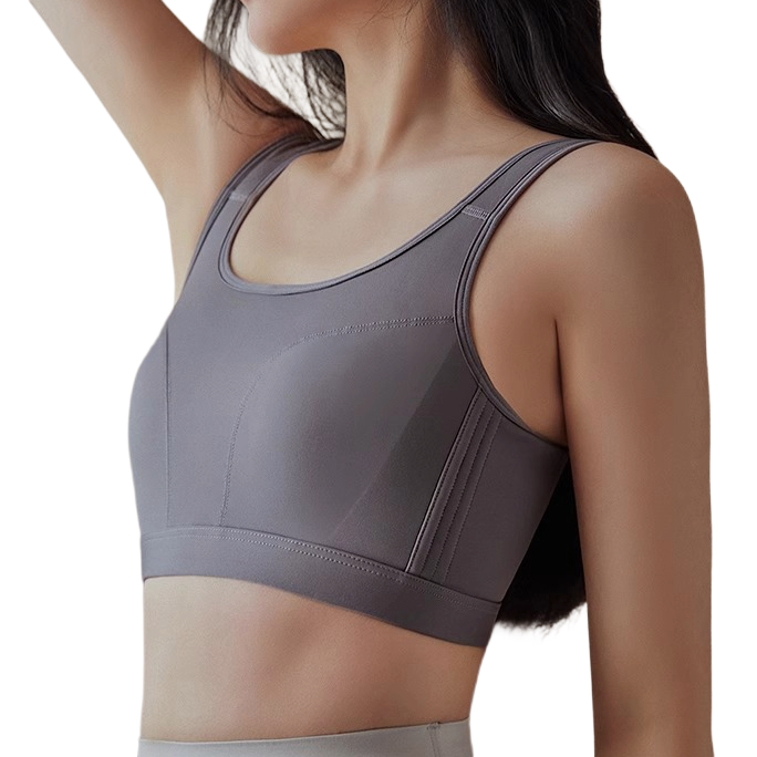 VIMA Shockproof Wire-Free Support Bra (Lightweight Edition) | Cup B/C | 4 Hook | Anti-Running Support | Adjustable Fit | Summer Light Comfort | CB260425A085