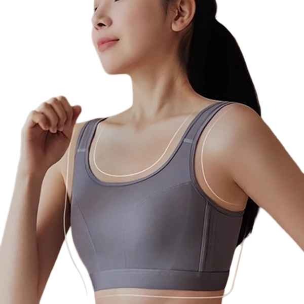 VIMA Shockproof Wire-Free Support Bra (Lightweight Edition) | Cup B/C | 4 Hook | Anti-Running Support | Adjustable Fit | Summer Light Comfort | CB260425A085