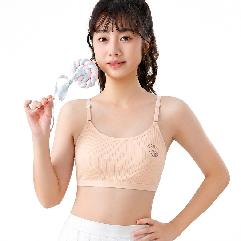KURO Comfortable Junior Vest Bra | Breathable Hole Design | Super Elastic Comfort | 30 in to 34 in | CB260729A253