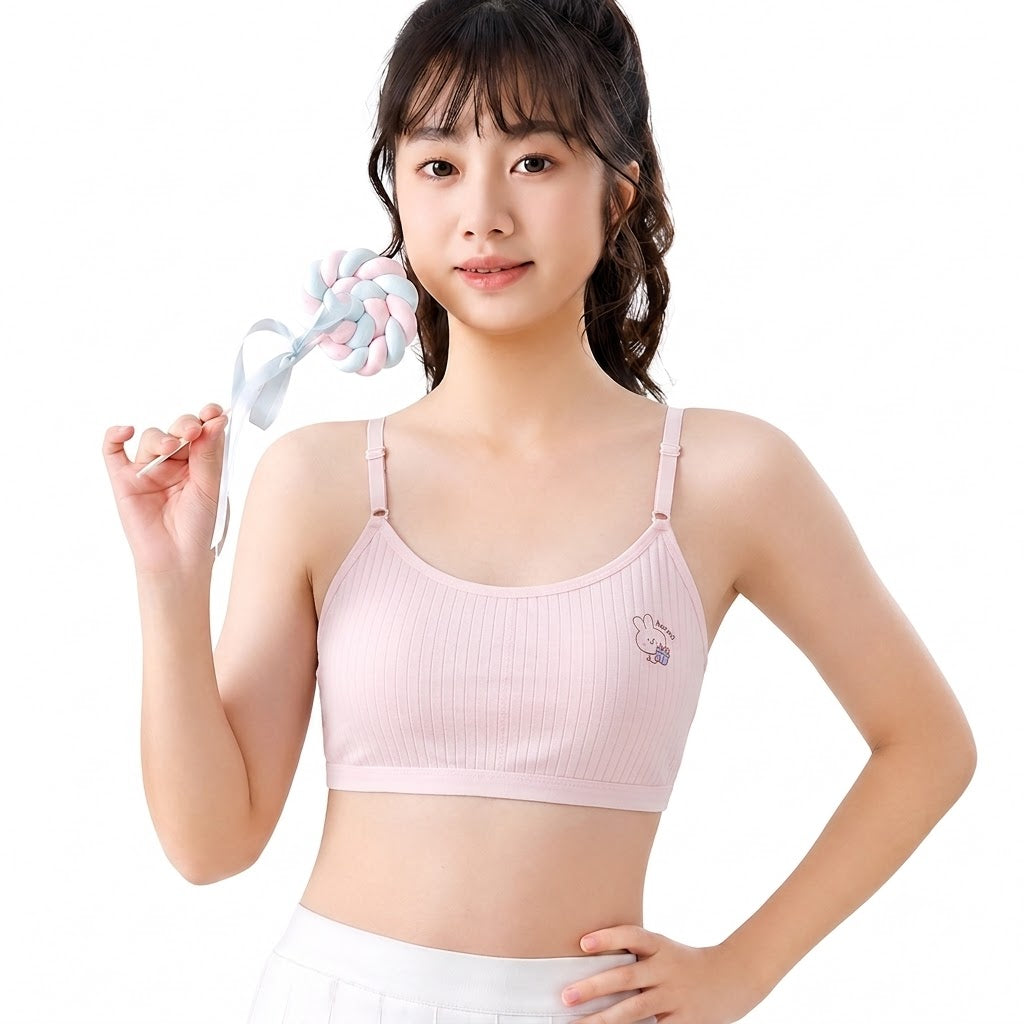 KURO Comfortable Junior Vest Bra | Breathable Hole Design | Super Elastic Comfort | 30 in to 34 in | CB260729A253