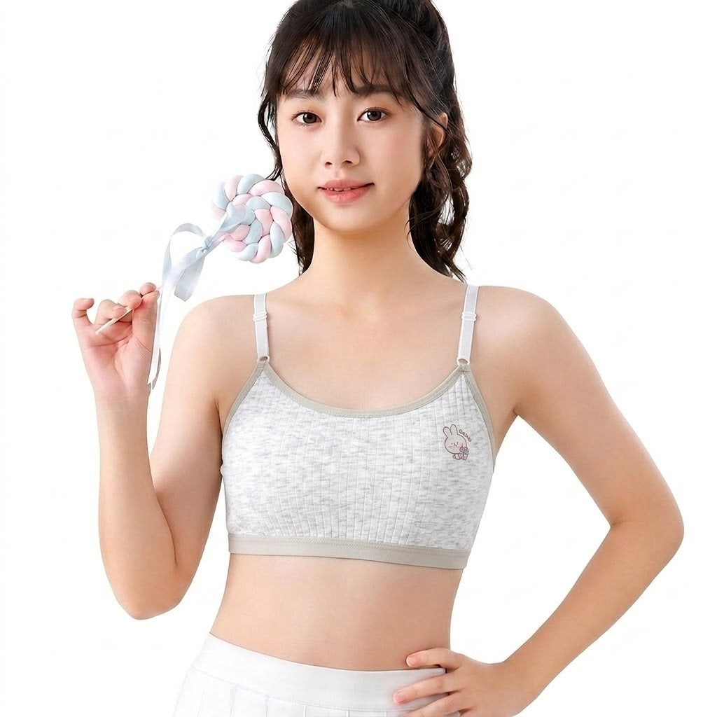 KURO Comfortable Junior Vest Bra | Breathable Hole Design | Super Elastic Comfort | 30 in to 34 in | CB260729A253