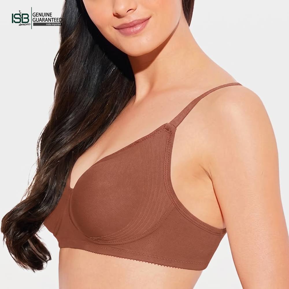 Guddi JOLLY Fabcool Encircled Side Support Shaper, Non-Wired Non Padded High Coverage Everyday Bra | 3 HOOK | Indian Imported | ISB Approved Genuine Guaranteed | IB260501A096