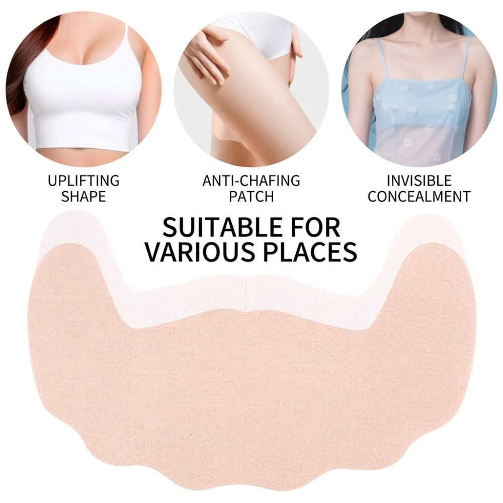 Invisible Breast Lift Nipple Covers 3 PCS Set (Ultra-Thin Edition) | Push-Up Support | Cup A/B/C/D | Large Bust | Seamless Invisible Fit | ISMT260704A191