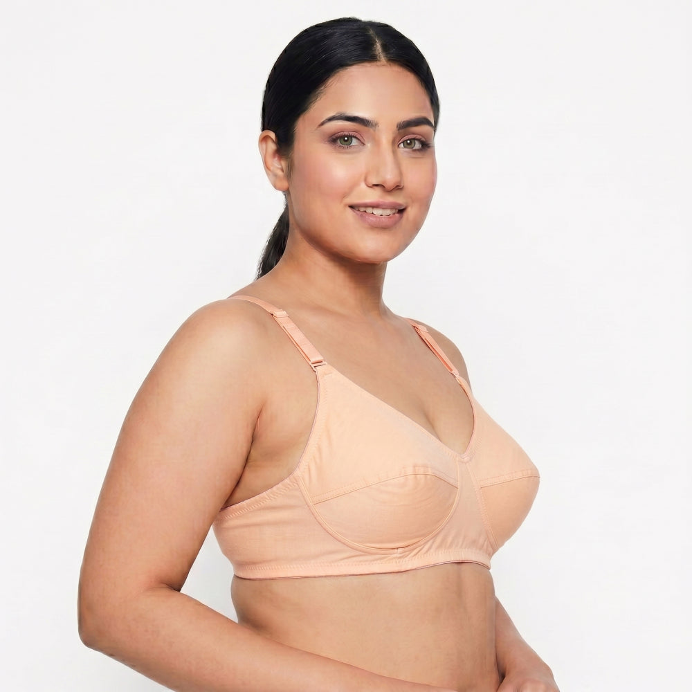 ISB RINA / Ruby Crown Bra ( Daily Use ) | 100% Cotton Comfort | 1 Hook Design | Soft &amp; Breathable Fit | KB23032101