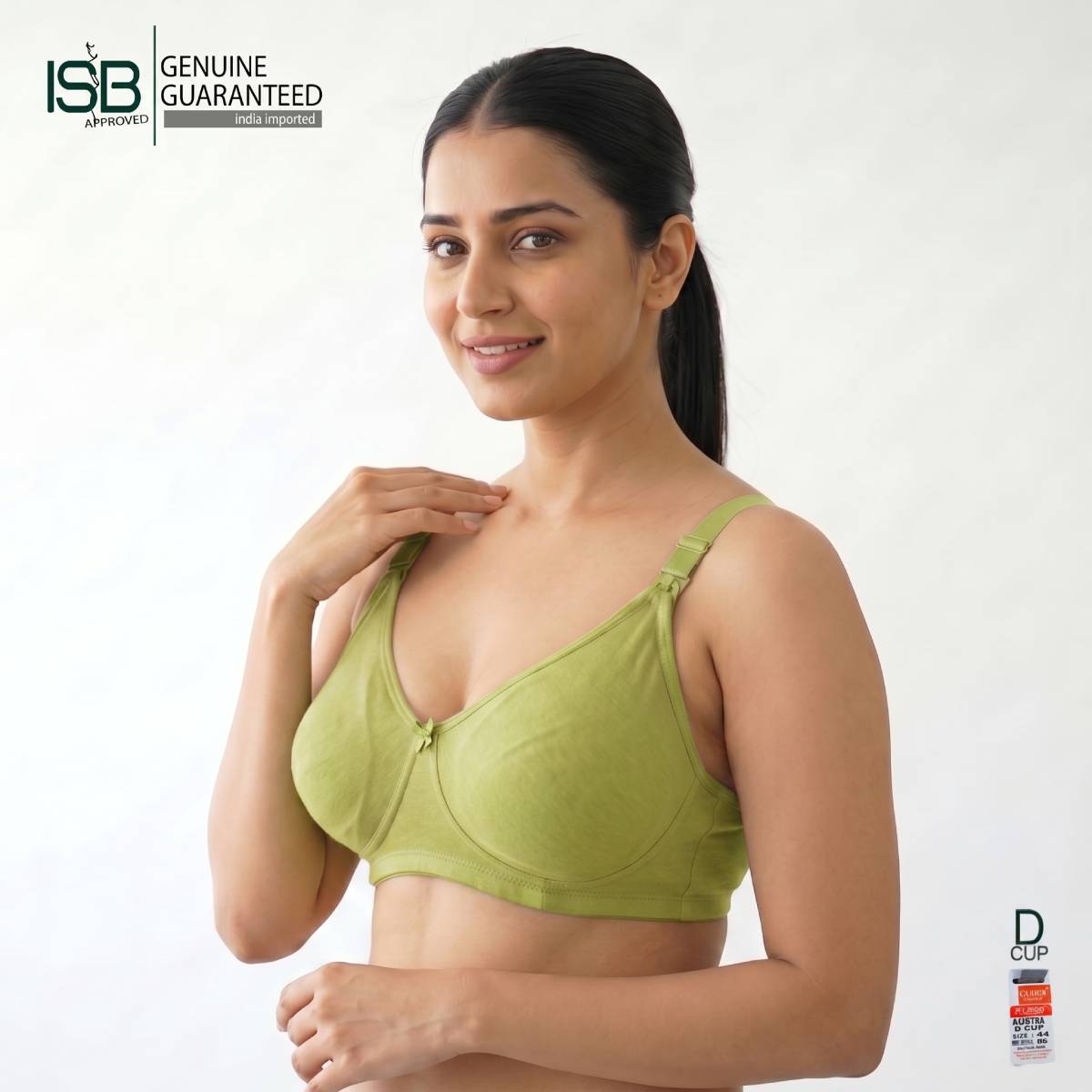 Guddi AVANTIKA BRA Daily Use | D Cup | 3 Hook | | Indian Imported | ISB Approved Genuine Guaranteed | IB251510823