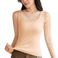 KYSA Pure Cotton Wide-Shoulder Vest for Women | Summer Thin Comfort | Beautiful Back | Round Neck | Anti-Exposure Bottoming Top | CT260824A329