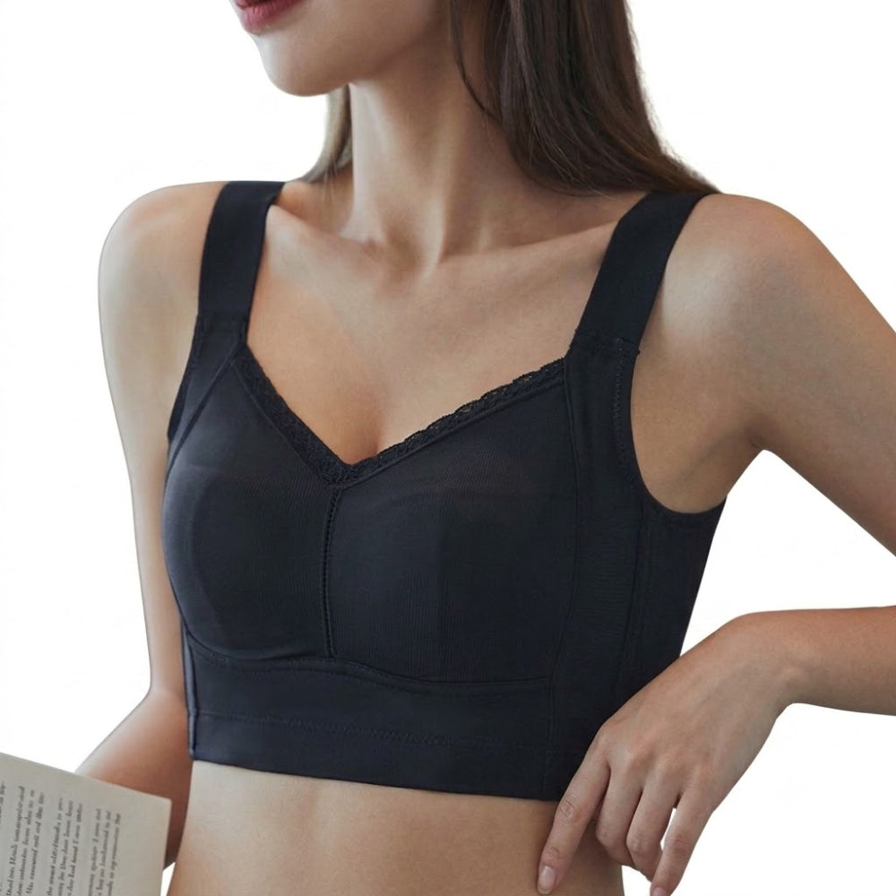 LISMI Large Breast Gathering Full-Cup Bra (Premium Thin Edition) | Cup B/C/D | Anti-Sagging Lift | Side Breast Control | CB260624A166