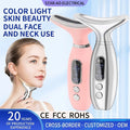 Electroplated Vibrating Heat Therapy V-Face Tool | Portable Neck Beauty Massager | Neck Beauty Device | ISMT260731A258