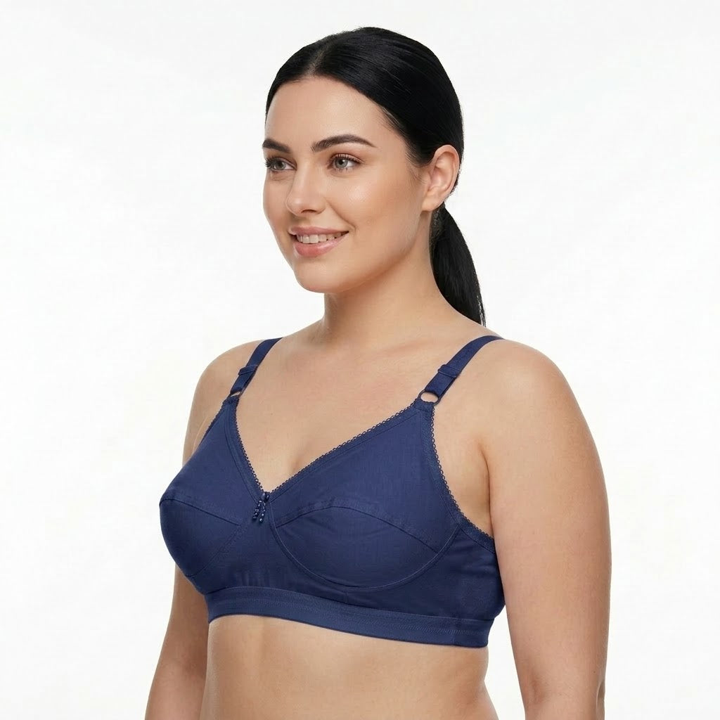LikeMe Premium Stitch Bra (4 Hook) | Full Coverage | Minimizer Bra | Full Cup Comfort | Everyday Wear | KB24060901