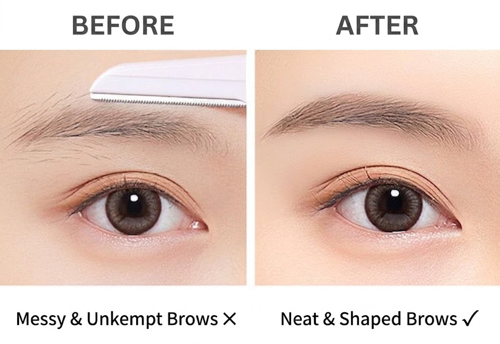 Hair Remover Folding Eyebrow Trimmer | Stainless Steel | Creative Eyebrow Shaper | Portable Facial Hair Remover | ISMT260822A324