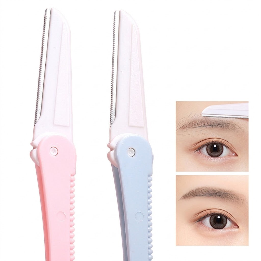 Hair Remover Folding Eyebrow Trimmer | Stainless Steel | Creative Eyebrow Shaper | Portable Facial Hair Remover | ISMT260822A324