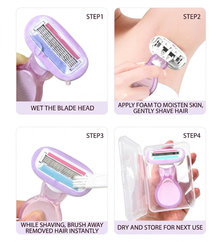 Hair Removal Artifact Shaving Razor | Whole Body Hair Removal | Leg & Underarm Shaver  | Women’s Grooming Tool | ISMT260819A313