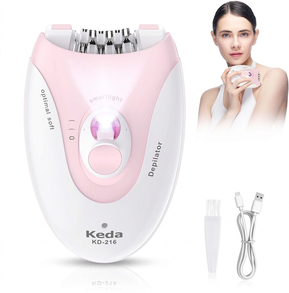 Portable USB Rechargeable Hair Removal Device | Smart Electric Hair Remover with Light | Women’s Personal Grooming Device | ISMT260824A336