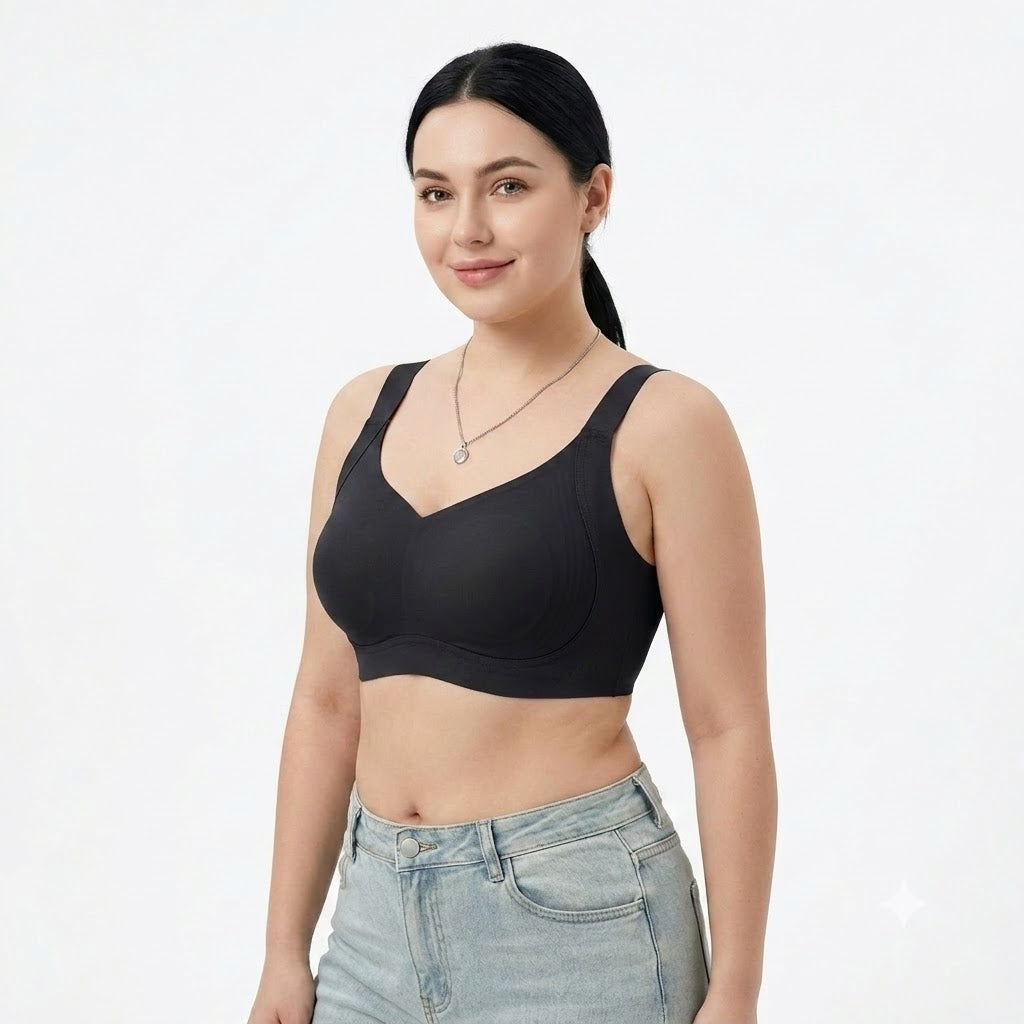 FYZA Minimizing Side Breasts Ultra-Thin Seamless Invisible Bra | Rabbit Ear Cup B/C/D | Full Coverage | Wire-Free Comfort | CB260730A254