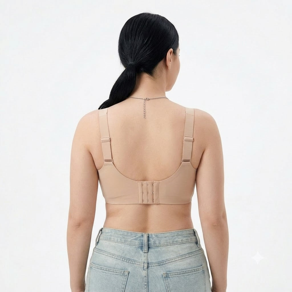 FYZA Minimizing Side Breasts Ultra-Thin Seamless Invisible Bra | Rabbit Ear Cup B/C/D | Full Coverage | Wire-Free Comfort | CB260730A254