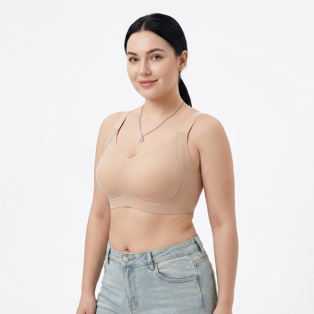 FYZA Minimizing Side Breasts Ultra-Thin Seamless Invisible Bra | Rabbit Ear Cup B/C/D | Full Coverage | Wire-Free Comfort | CB260730A254