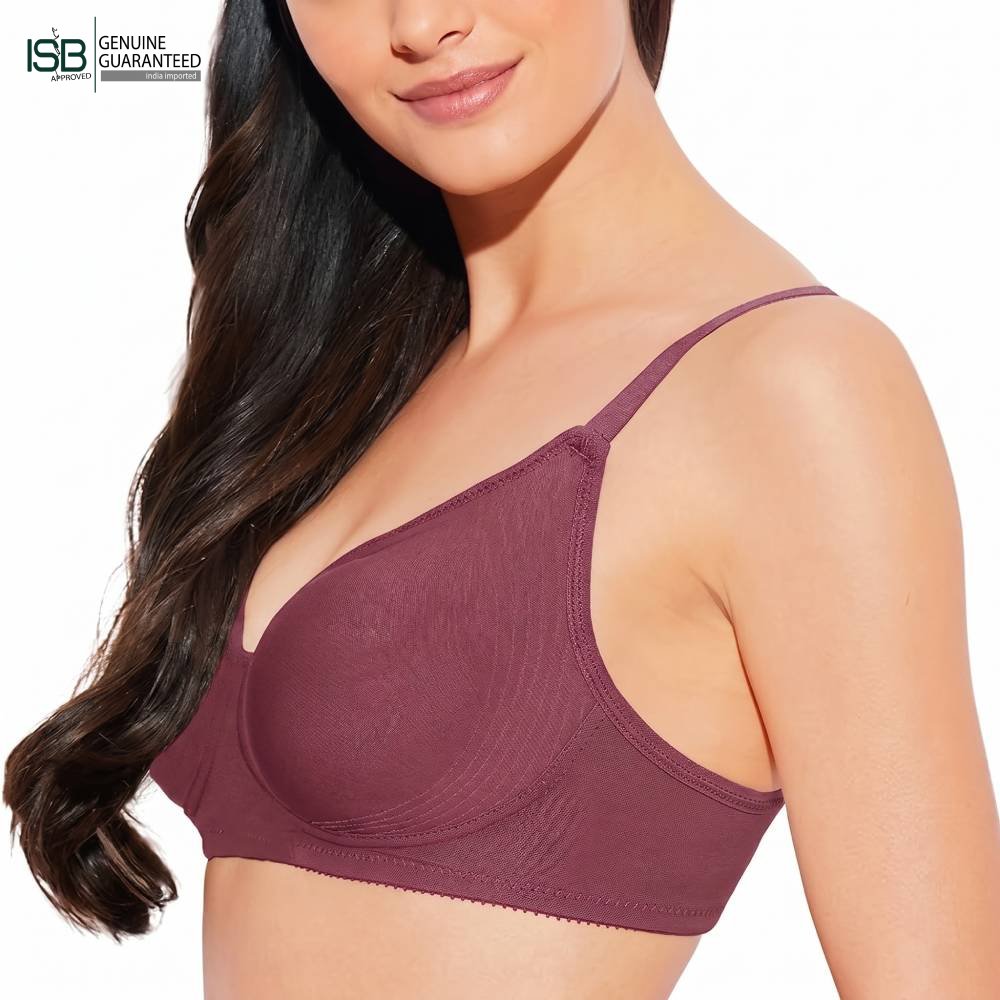 Guddi JOLLY Fabcool Encircled Side Support Shaper, Non-Wired Non Padded High Coverage Everyday Bra | 2 HOOK | Indian Imported | ISB Approved Genuine Guaranteed | IB260501A096