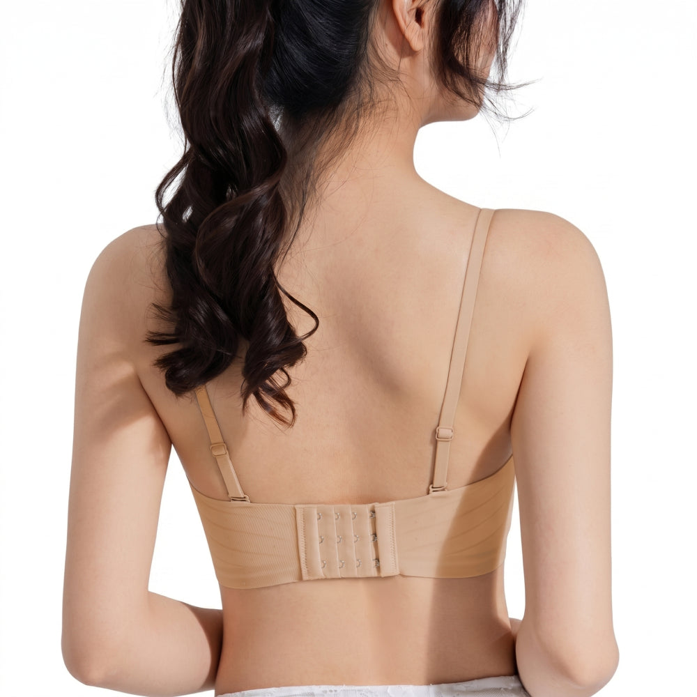 KIRA Jelly Push-Up Tube Bra (Premium Edition) Strapless Bra | Cup B C | Non-Slip Support | Wireless Comfort | Padded Lift Effect | Invisible Fit | CB260618A151