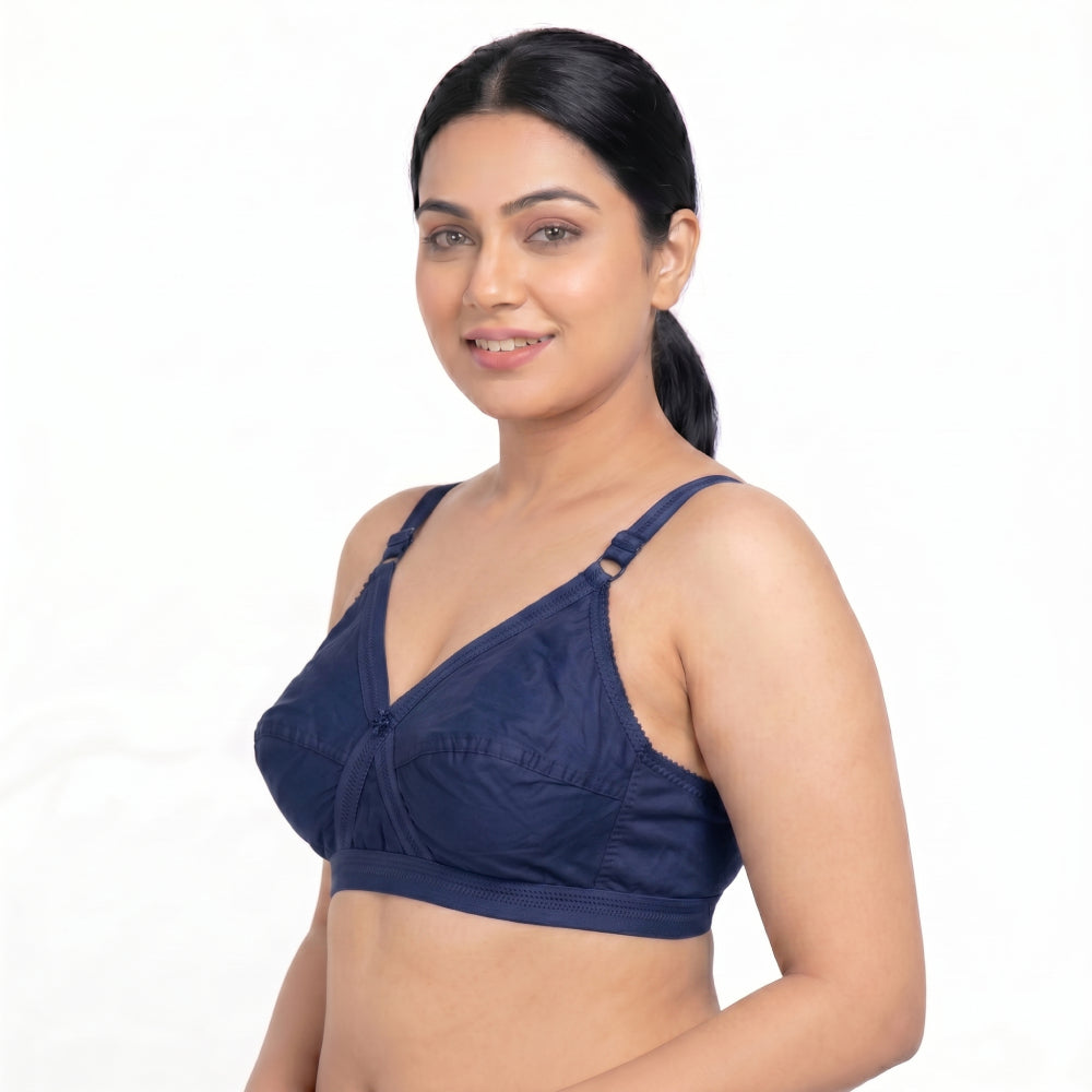 Like Me 518 Cross Bra | 4 Hook | Cup C | Comfortable Daily Use Bra | Everyday Wear | Supportive Cross Design | KB20091102