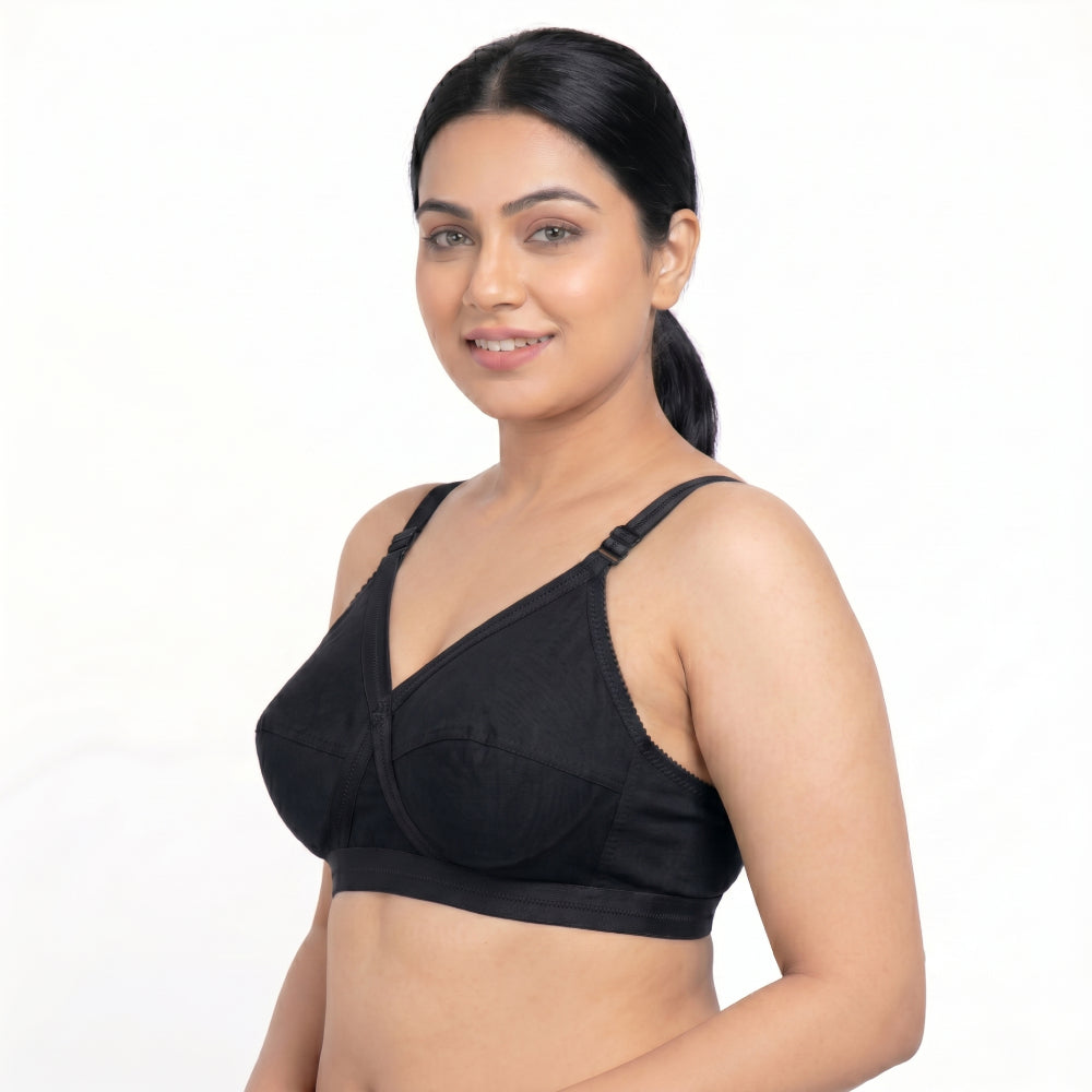 Like Me 518 Cross Bra | 4 Hook | Cup C | Comfortable Daily Use Bra | Everyday Wear | Supportive Cross Design | KB20091102