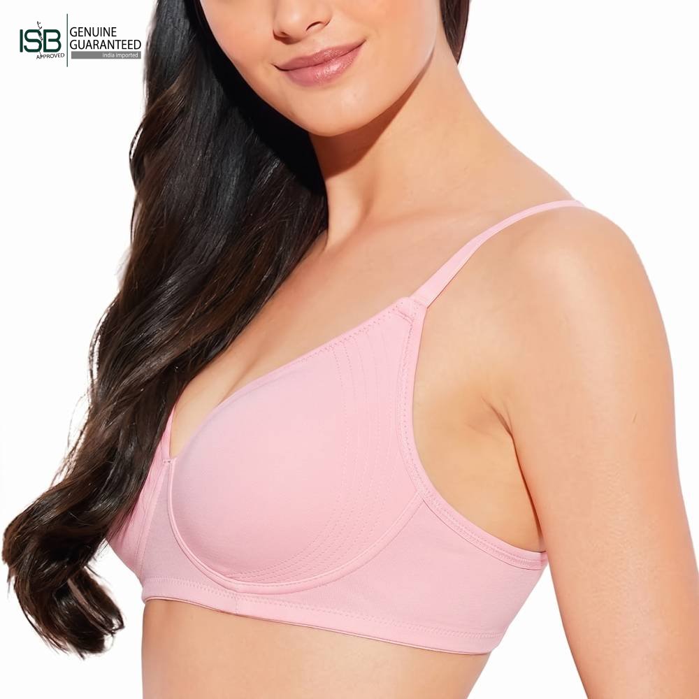 Guddi JOLLY Fabcool Encircled Side Support Shaper, Non-Wired Non Padded High Coverage Everyday Bra | 3 HOOK | Indian Imported | ISB Approved Genuine Guaranteed | IB260501A096