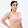 KUVO One-Piece Vest Sports Bra (Beautiful Back) Without Steel Ring | High Elastic | Plus Size Comfort | Daily &amp; Sports Wear| BRA Size 38 to 50 | CT260110915