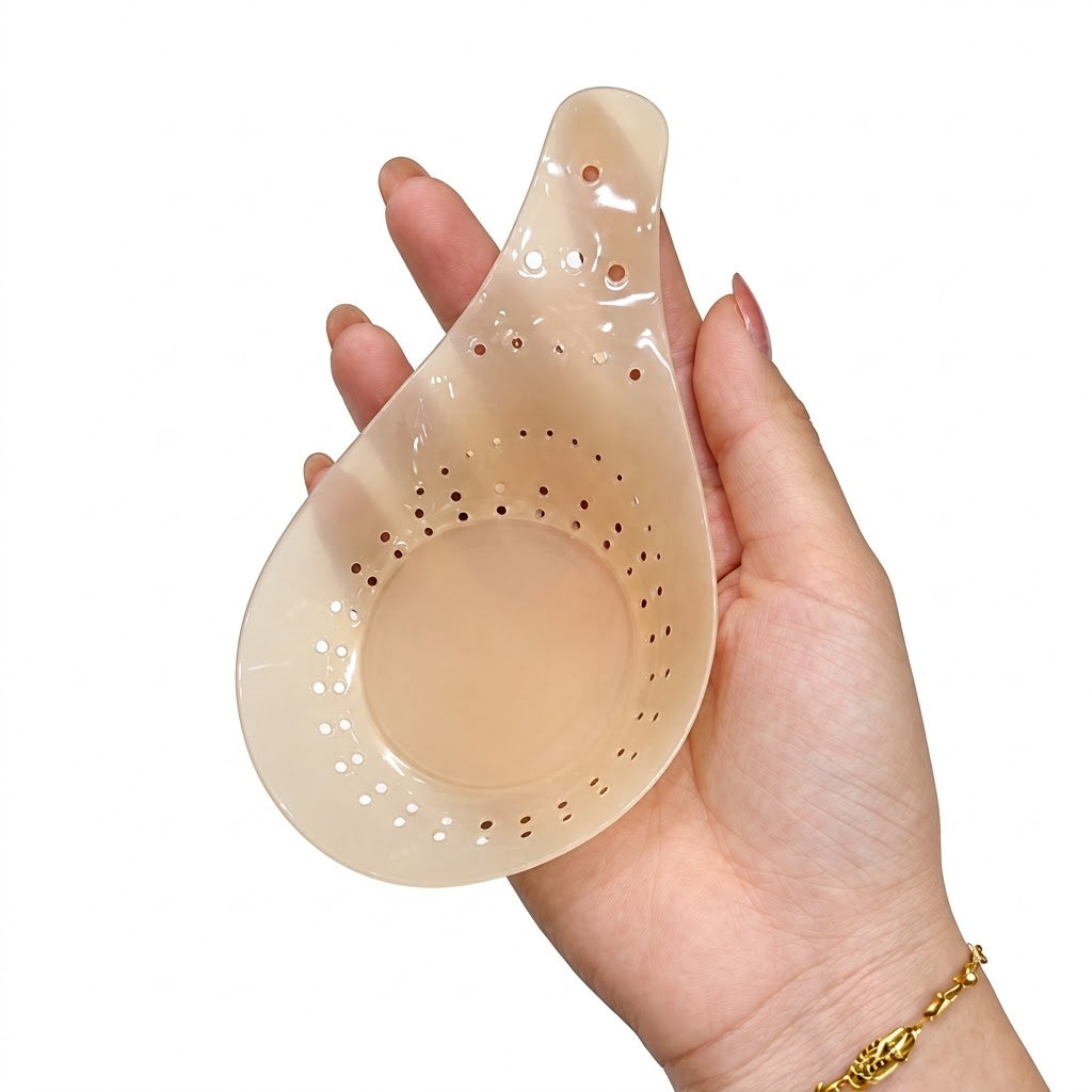 Spiral Solid Silicone Invisible Nipple Covers | Seamless Breathable Bra Pads | Anti-Bump Nipple Concealers | Reusable Invisible Bra | ISMT261014A415