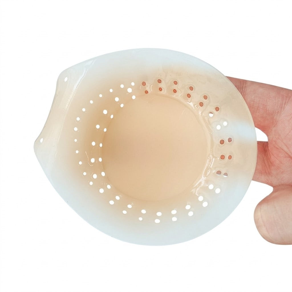 Spiral Solid Silicone Invisible Nipple Covers | Seamless Breathable Bra Pads | Anti-Bump Nipple Concealers | Reusable Invisible Bra | ISMT261014A415