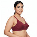 ISB RINA / Ruby Crown Bra ( Daily Use ) | 100% Cotton Comfort | 1 Hook Design | Soft &amp; Breathable Fit | KB23032101