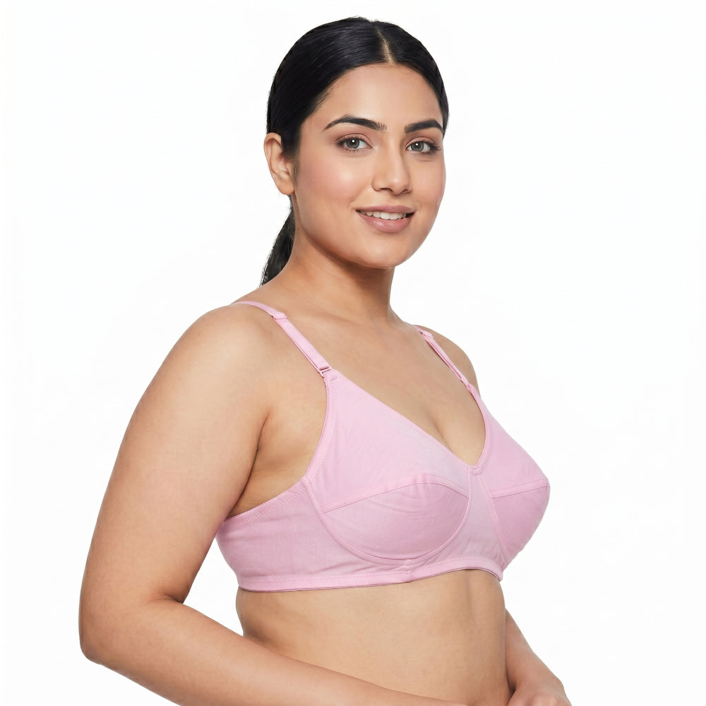 ISB RINA / Ruby Crown Bra ( Daily Use ) | 100% Cotton Comfort | 1 Hook Design | Soft &amp; Breathable Fit | KB23032101