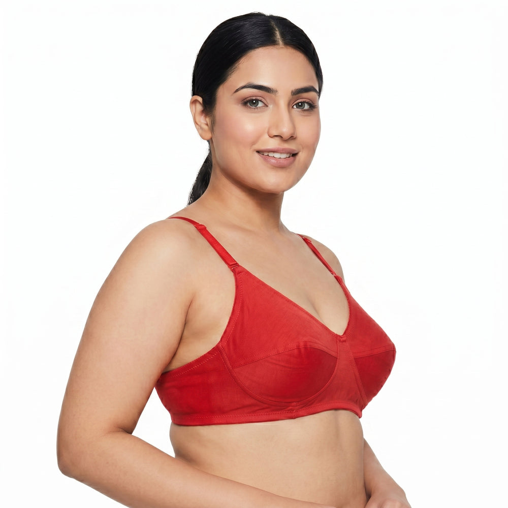 ISB RINA / Ruby Crown Bra ( Daily Use ) | 100% Cotton Comfort | 1 Hook Design | Soft &amp; Breathable Fit | KB23032101