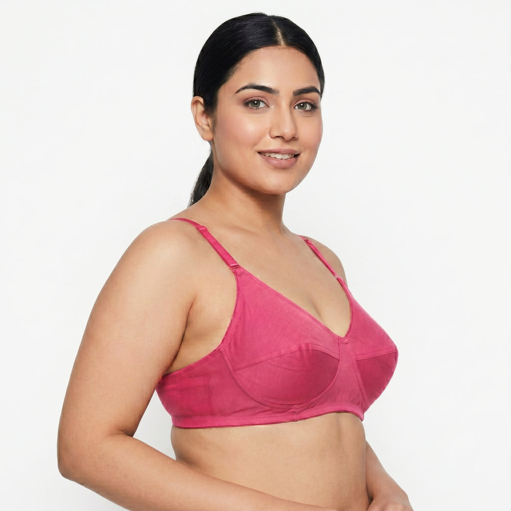 ISB RINA / Ruby Crown Bra ( Daily Use ) | 100% Cotton Comfort | 1 Hook Design | Soft &amp; Breathable Fit | KB23032101