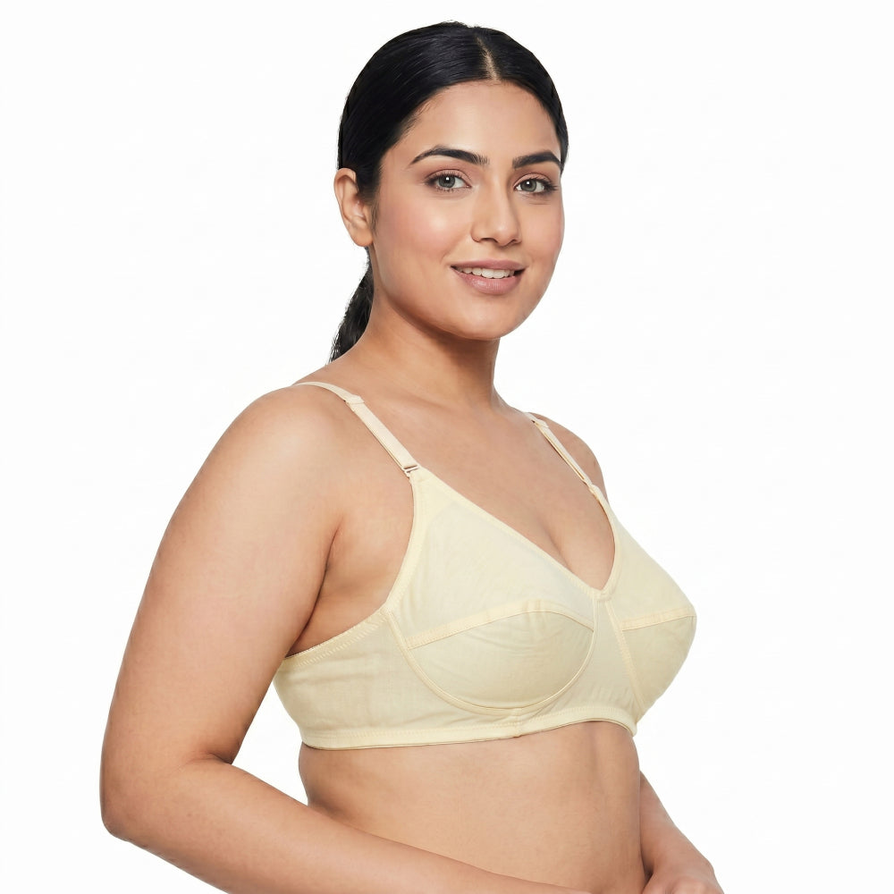 ISB RINA / Ruby Crown Bra ( Daily Use ) | 100% Cotton Comfort | 1 Hook Design | Soft &amp; Breathable Fit | KB23032101