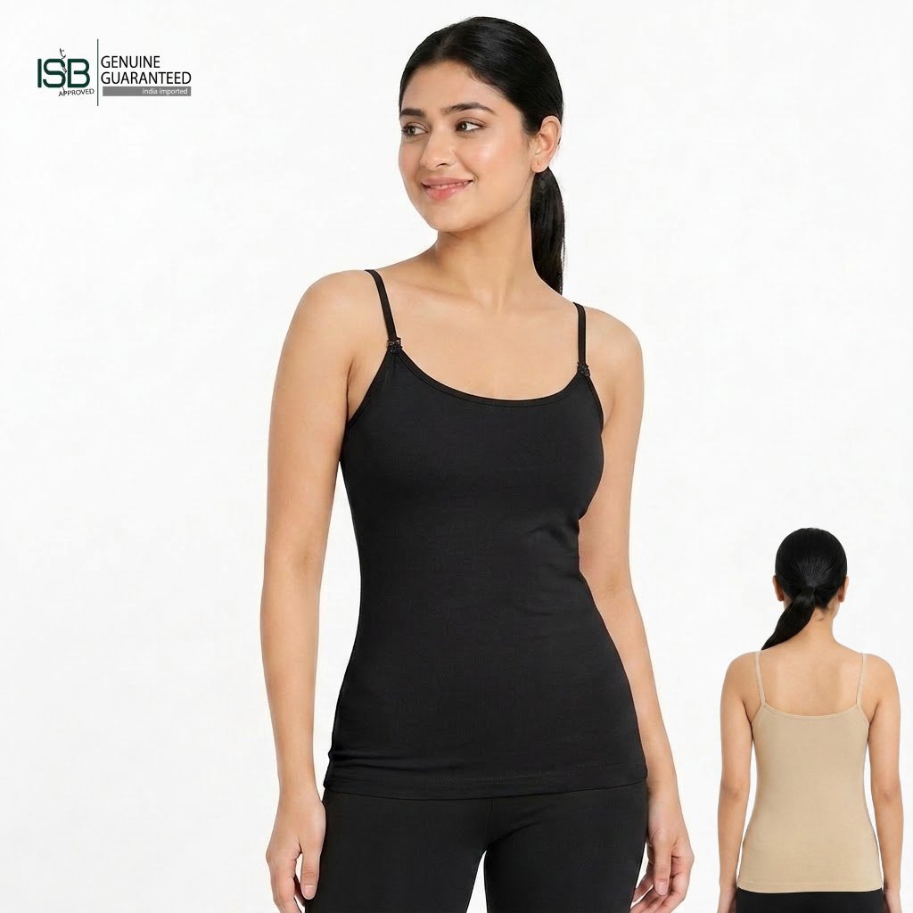 FLORET Lightweight Camisole Tank Top | Indian Imported | ISB Approved Genuine Guaranteed | Comfortable Daily Wear | IT260831A357