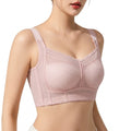 MYLA Ultra-Thin Minimizer Plus Size Wireless Bra | Adjustable Full Cup Bra | 5-Hook | B/C/D/E/F Cup | Breathable Back Underwear | CB261010A411