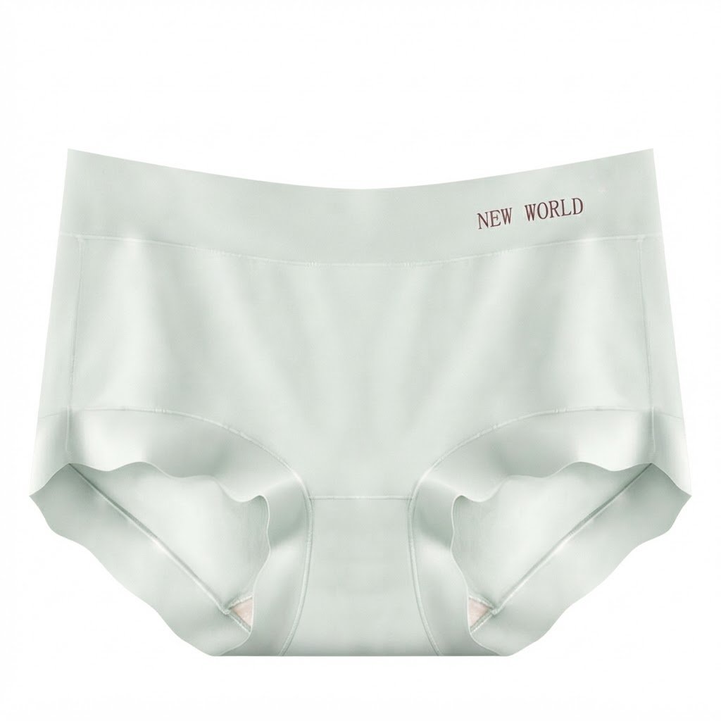Large Size Mid-Waist Seamless Underwear | Breathable Silk | Antibacterial Crotch | Butt-Lifting Briefs | ISCP260826A350