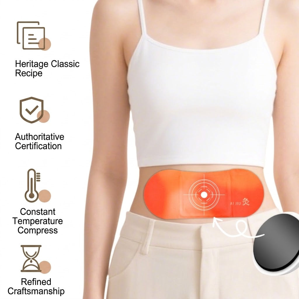 Acupoint Warm Atractylodes Moxibustion Patch | (3 PCS SET) Hot Compress Patch | Self-Adhesive Warming Patch | Portable Heat Therapy Patch | ISMT260820A322