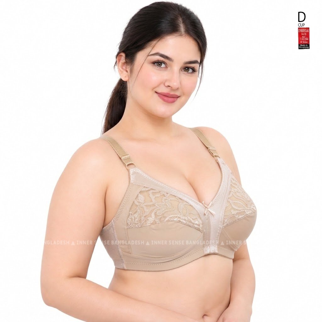 HK Everyday Allure Half Net | D Cup | Minimizer Bra | 3 Hook | Elegant Net Design | Comfortable Everyday wear | KB261019A421