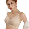 MIRA Large Size Wireless Ultra-Thin Transparent Bra | D Cup | Minimizer Appearance | Adjustable Lightweight Bra for Large Bust | CB260929A399