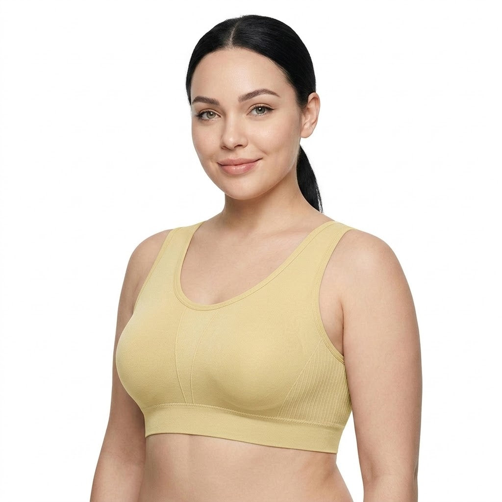 FARI Anti-Sagging Non-Padded Breathable Bra | 38 to 50 in | Non-Slip | U-Shaped Beautiful Back | Shockproof | CT260826A352